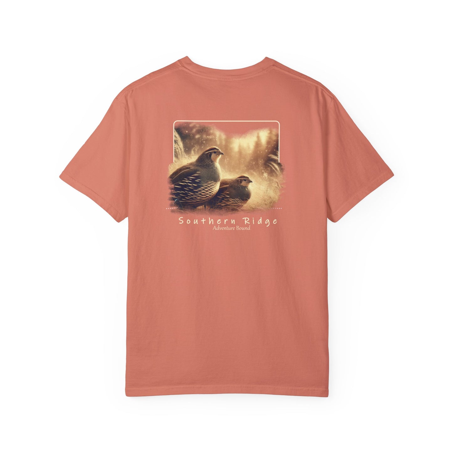 Adult Short Sleeve Tee Quail in the Forest