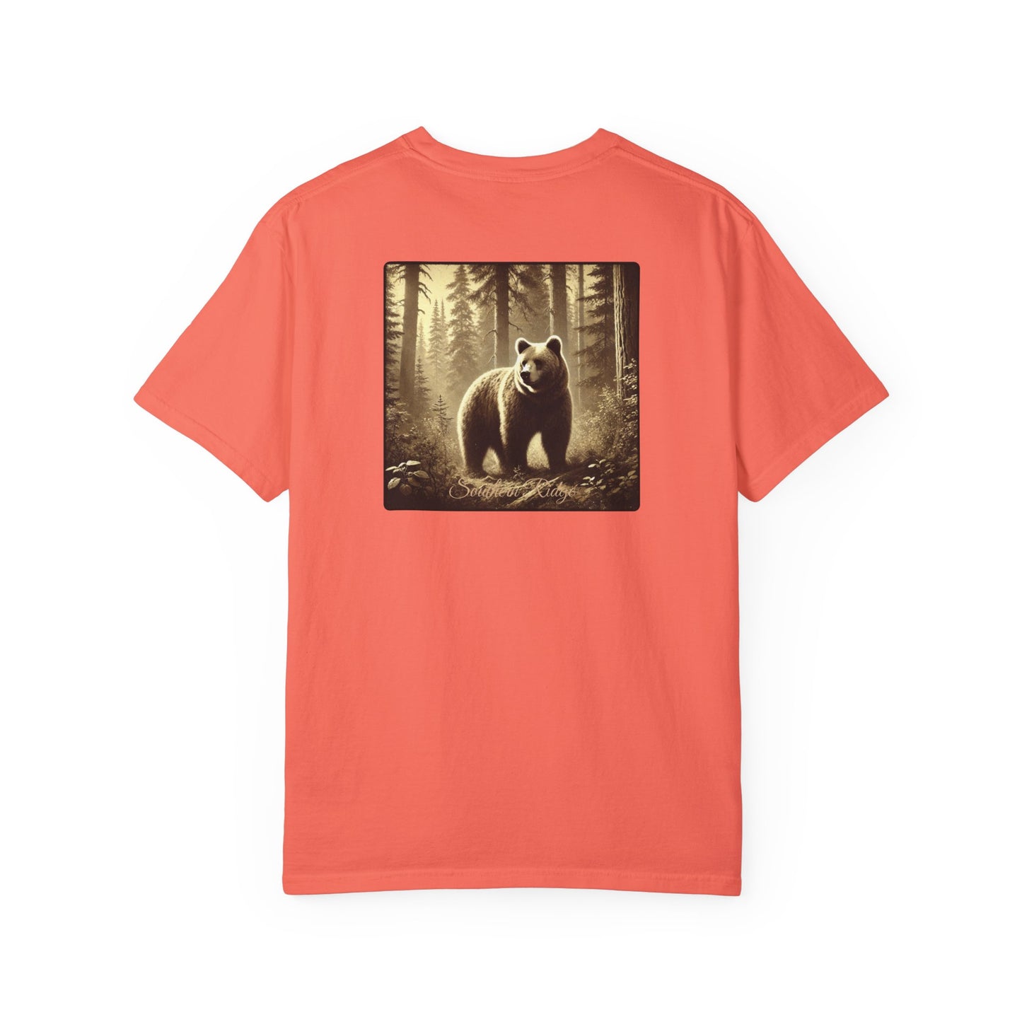 Adult Short Sleeve Tee Bear in the Forest