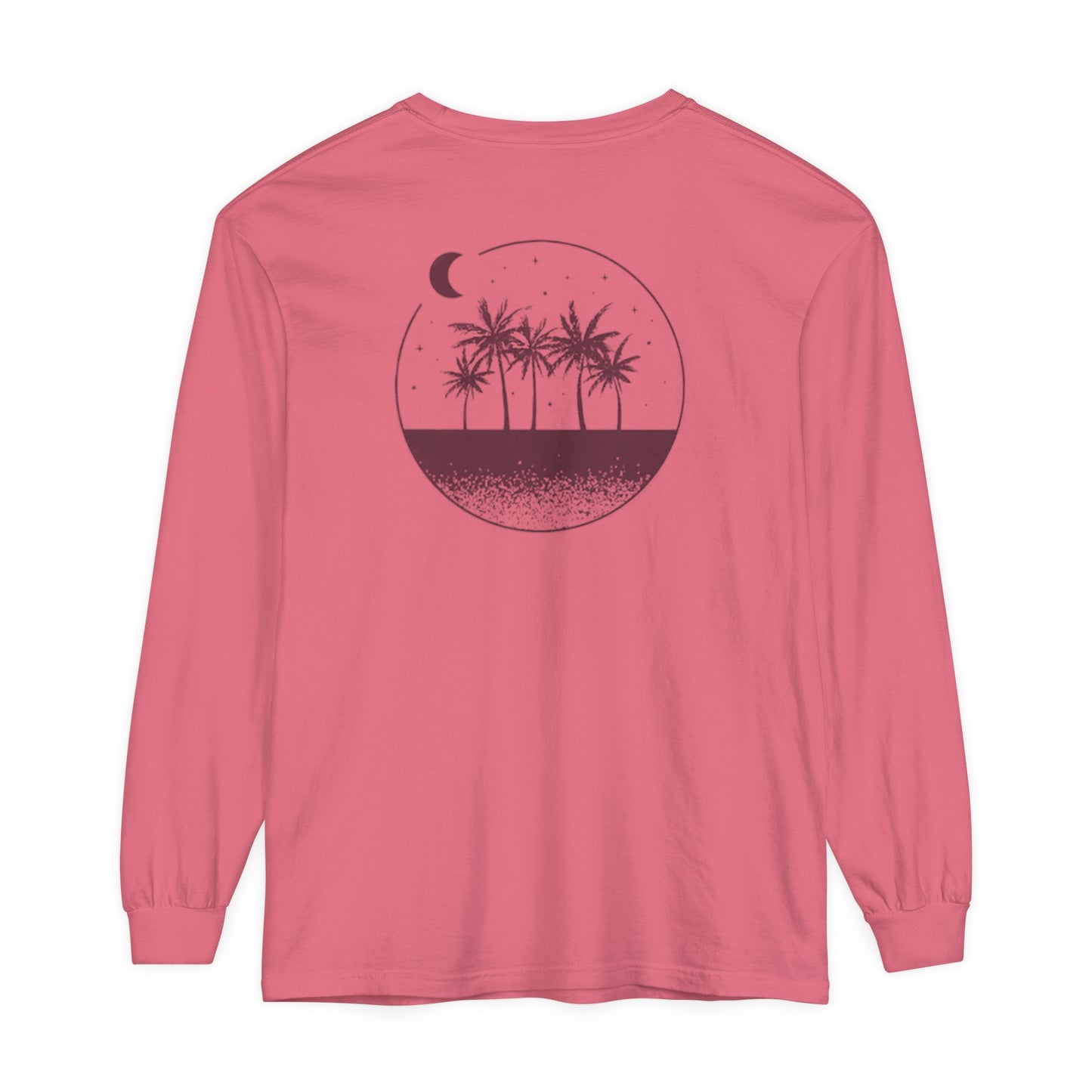 Adult Long Sleeve Tee Sand Moon Stars