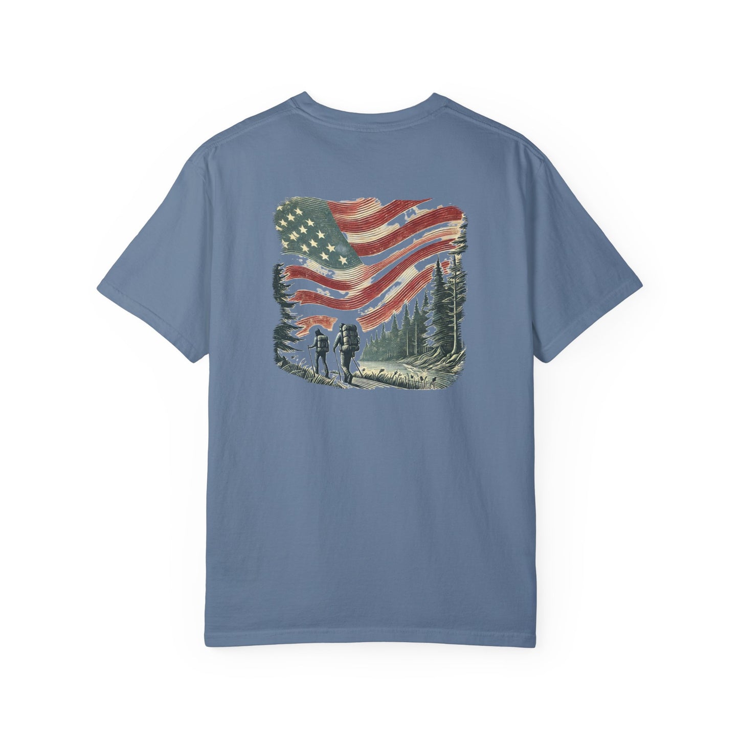 Adult Short Sleeve Tee Forest Hiking Patriot