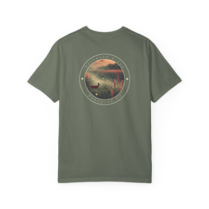 Adult Short Sleeve Tee Marshland Deer In Grassy Reeds