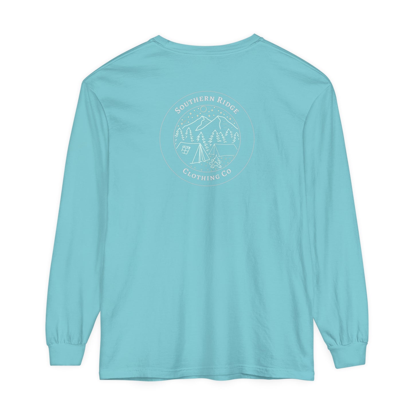 Adult Long Sleeve Tee Camping Around the Campfire