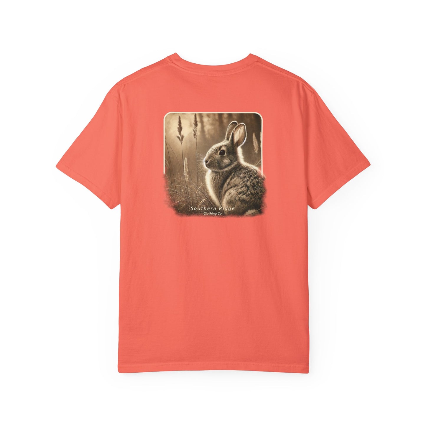 Adult Short Sleeve Tee Eastern Cottontail Rabbit In A Peaceful Field