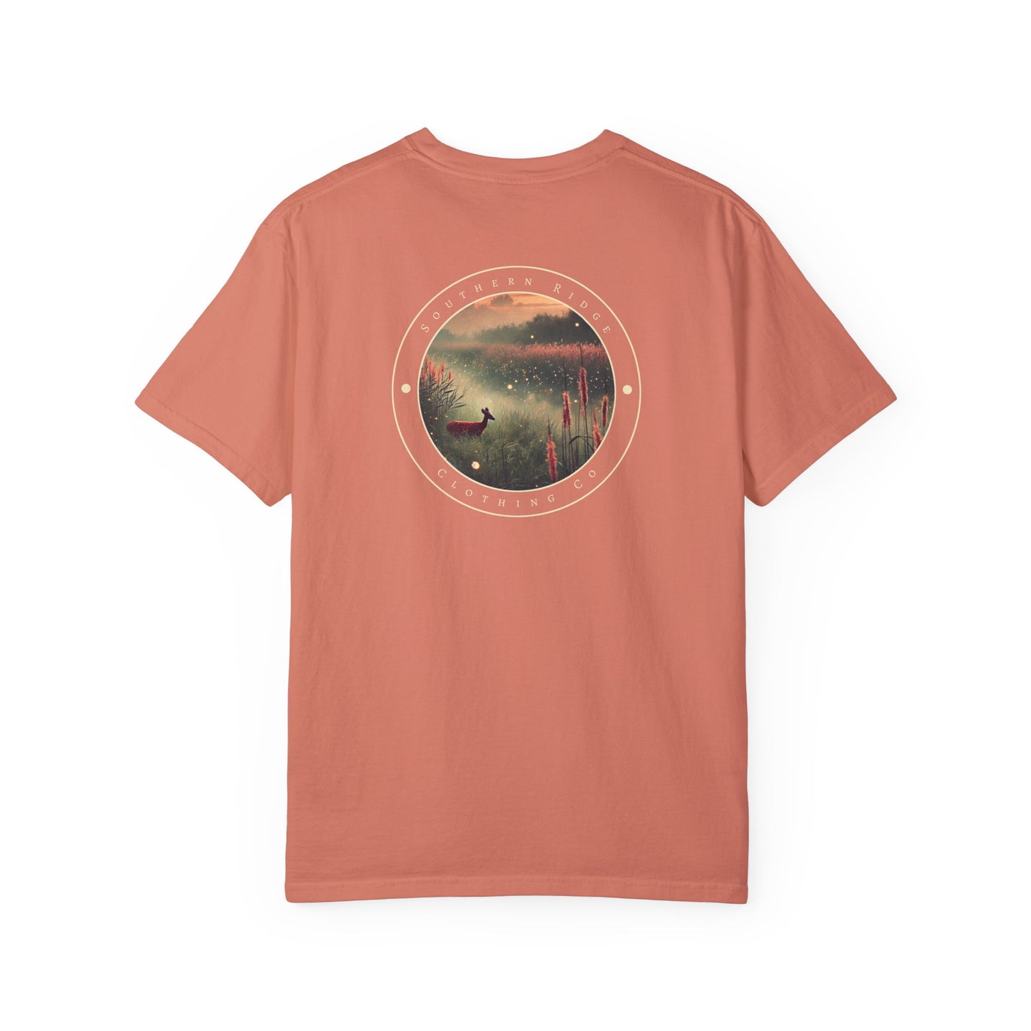 Adult Short Sleeve Tee Marshland Deer In Grassy Reeds