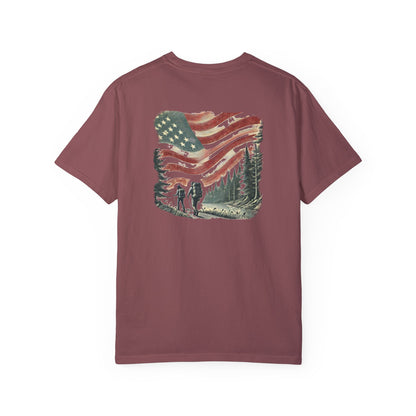 Adult Short Sleeve Tee Forest Hiking Patriot