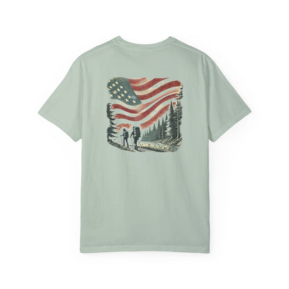 Adult Short Sleeve Tee Forest Hiking Patriot