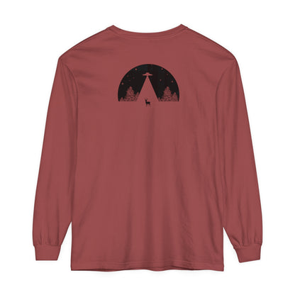 Adult Long Sleeve Tee UFO In The Woods Tee