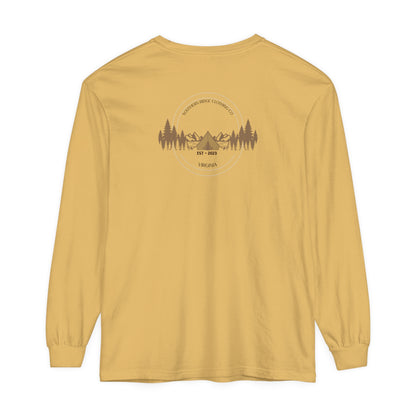 Adult Long Sleeve Tee Camping In The Woods by Southern Ridge Clothing Co