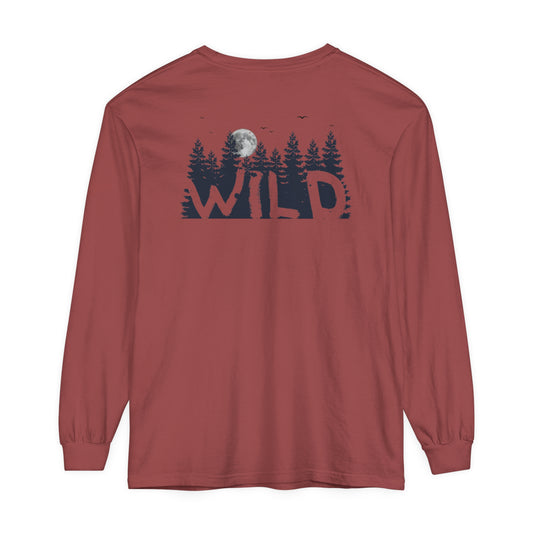 Adult Long Sleeve Tee Into The Wild