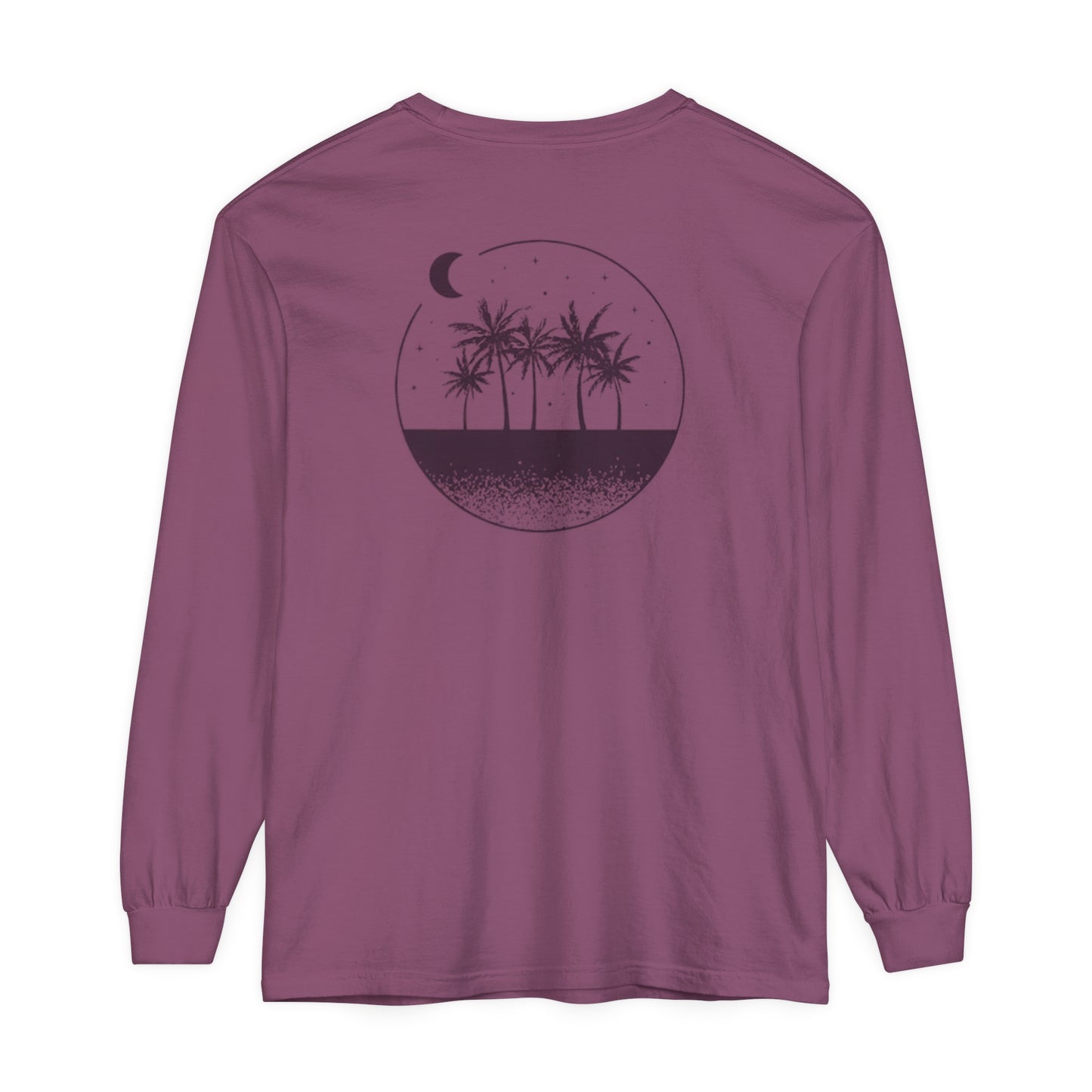 Adult Long Sleeve Tee Sand Moon Stars