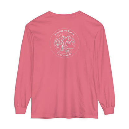 Adult Long Sleeve Tee Camping Around the Campfire