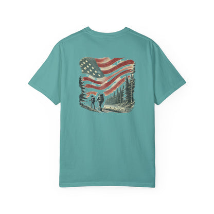 Adult Short Sleeve Tee Forest Hiking Patriot