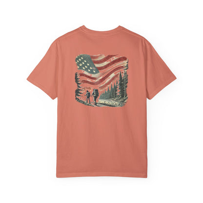 Adult Short Sleeve Tee Forest Hiking Patriot