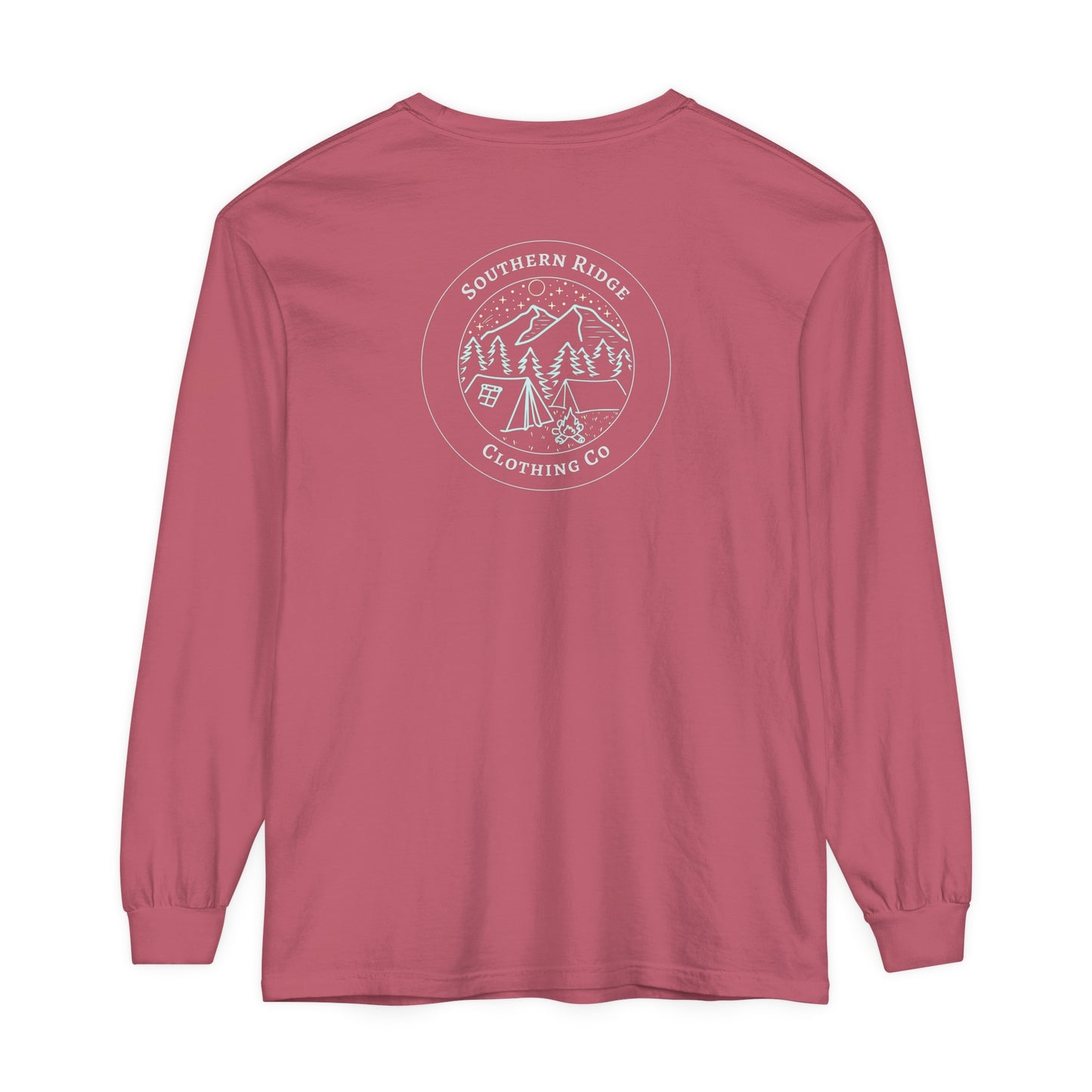 Adult Long Sleeve Tee Camping Around the Campfire