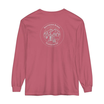 Adult Long Sleeve Tee Camping Around the Campfire