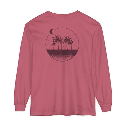 Adult Long Sleeve Tee Sand Moon Stars