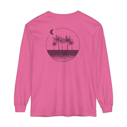 Adult Long Sleeve Tee Sand Moon Stars