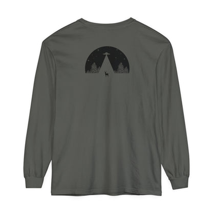 Adult Long Sleeve Tee UFO In The Woods Tee