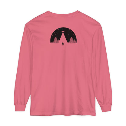 Adult Long Sleeve Tee UFO In The Woods Tee