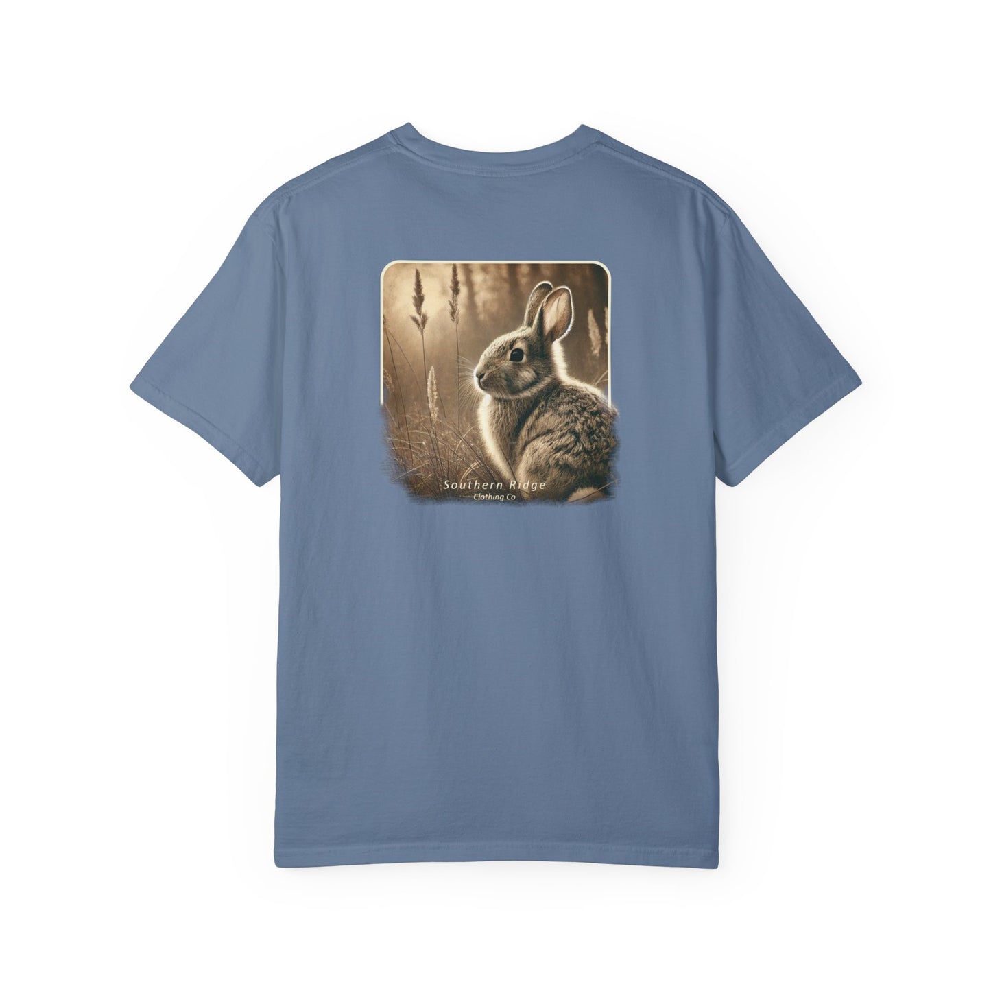 Adult Short Sleeve Tee Eastern Cottontail Rabbit In A Peaceful Field