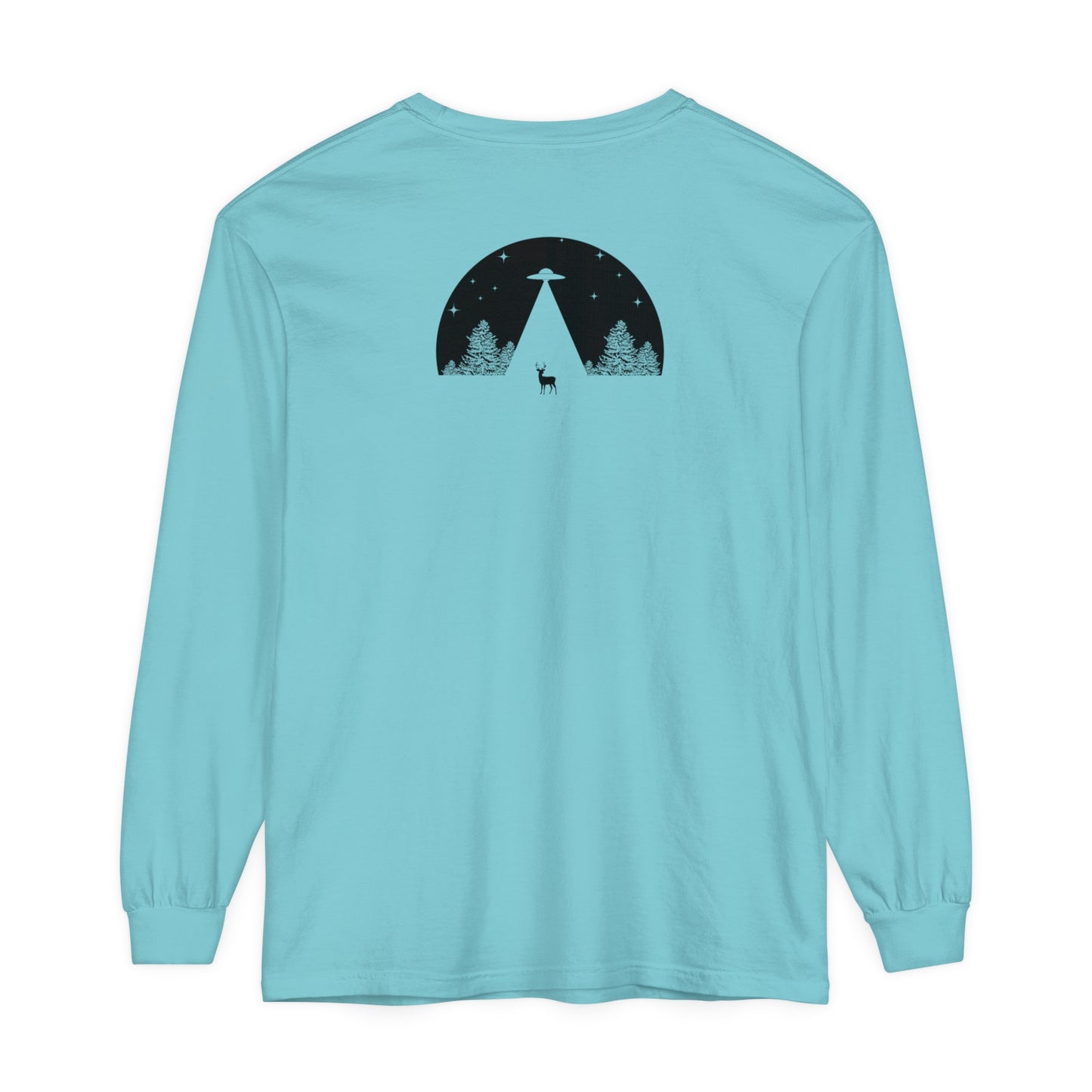 Adult Long Sleeve Tee UFO In The Woods Tee