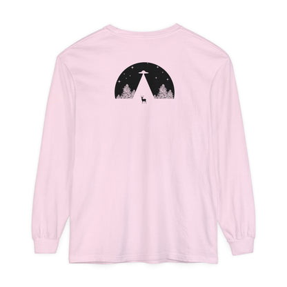 Adult Long Sleeve Tee UFO In The Woods Tee