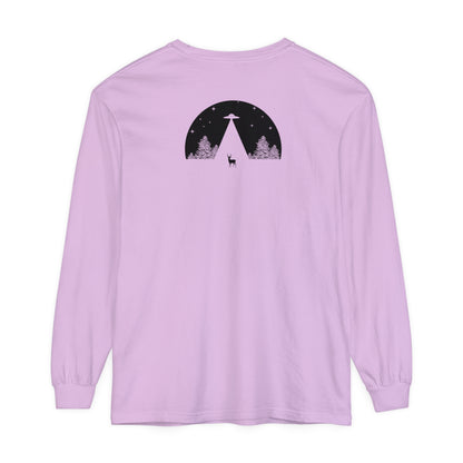 Adult Long Sleeve Tee UFO In The Woods Tee