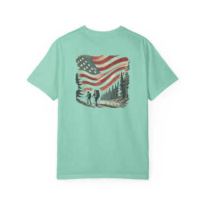 Adult Short Sleeve Tee Forest Hiking Patriot