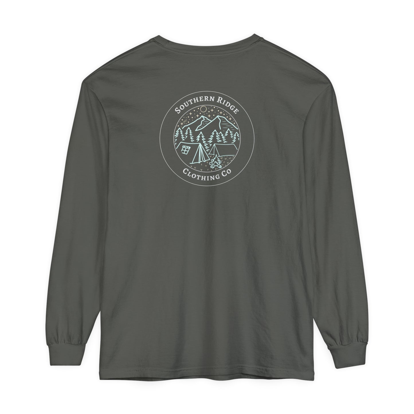 Adult Long Sleeve Tee Camping Around the Campfire