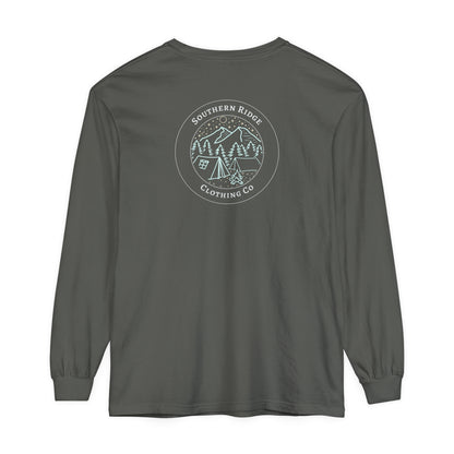 Adult Long Sleeve Tee Camping Around the Campfire