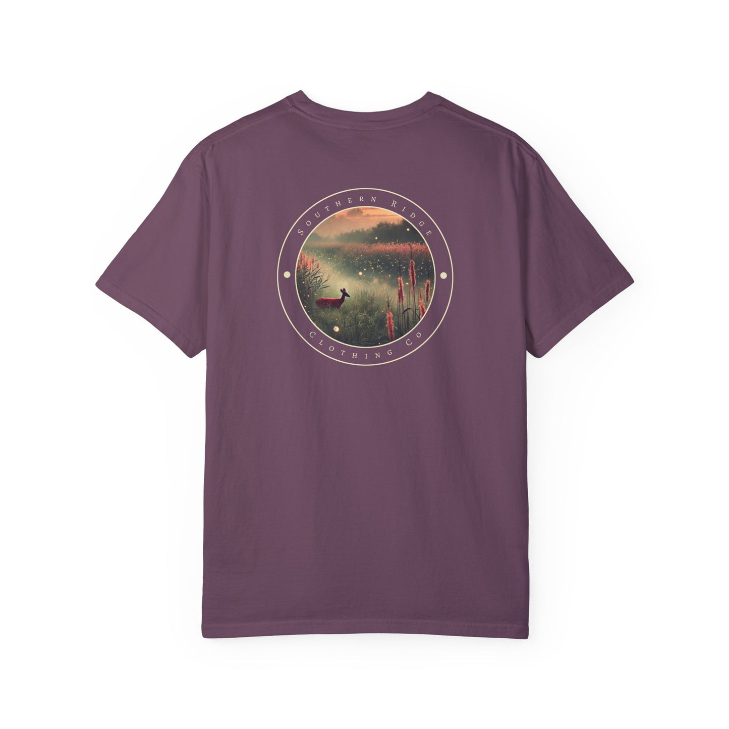 Adult Short Sleeve Tee Marshland Deer In Grassy Reeds