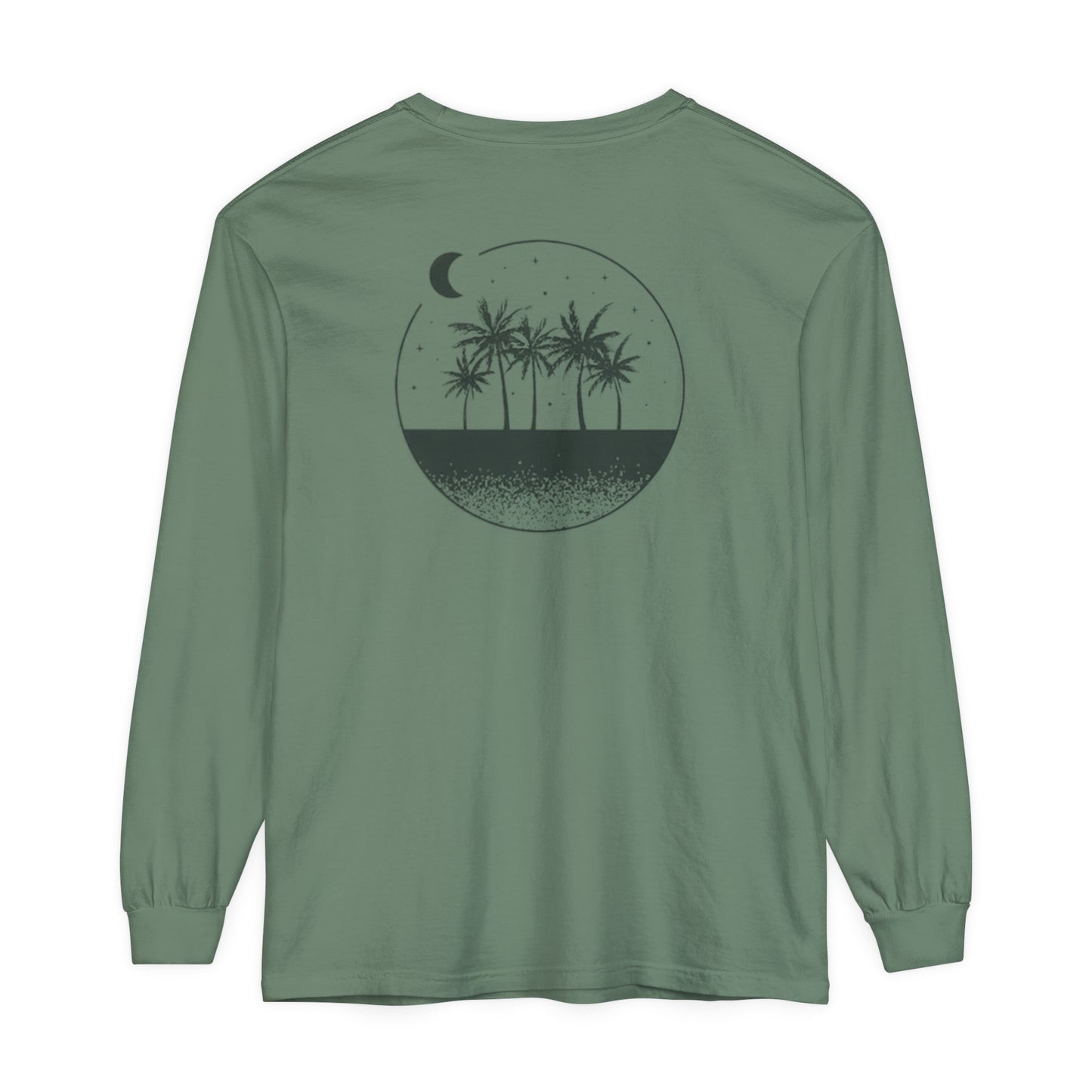 Adult Long Sleeve Tee Sand Moon Stars