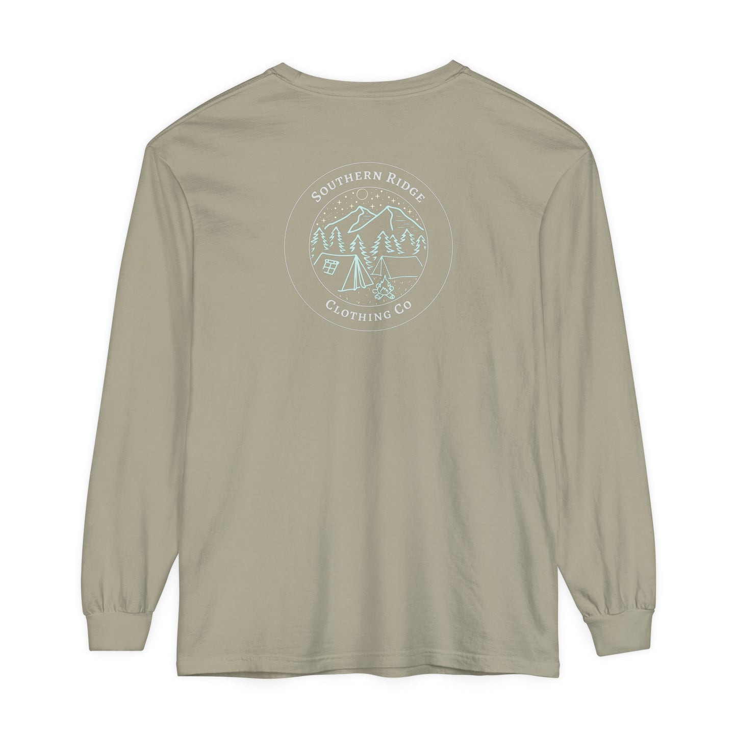 Adult Long Sleeve Tee Camping Around the Campfire