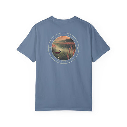 Adult Short Sleeve Tee Marshland Deer In Grassy Reeds