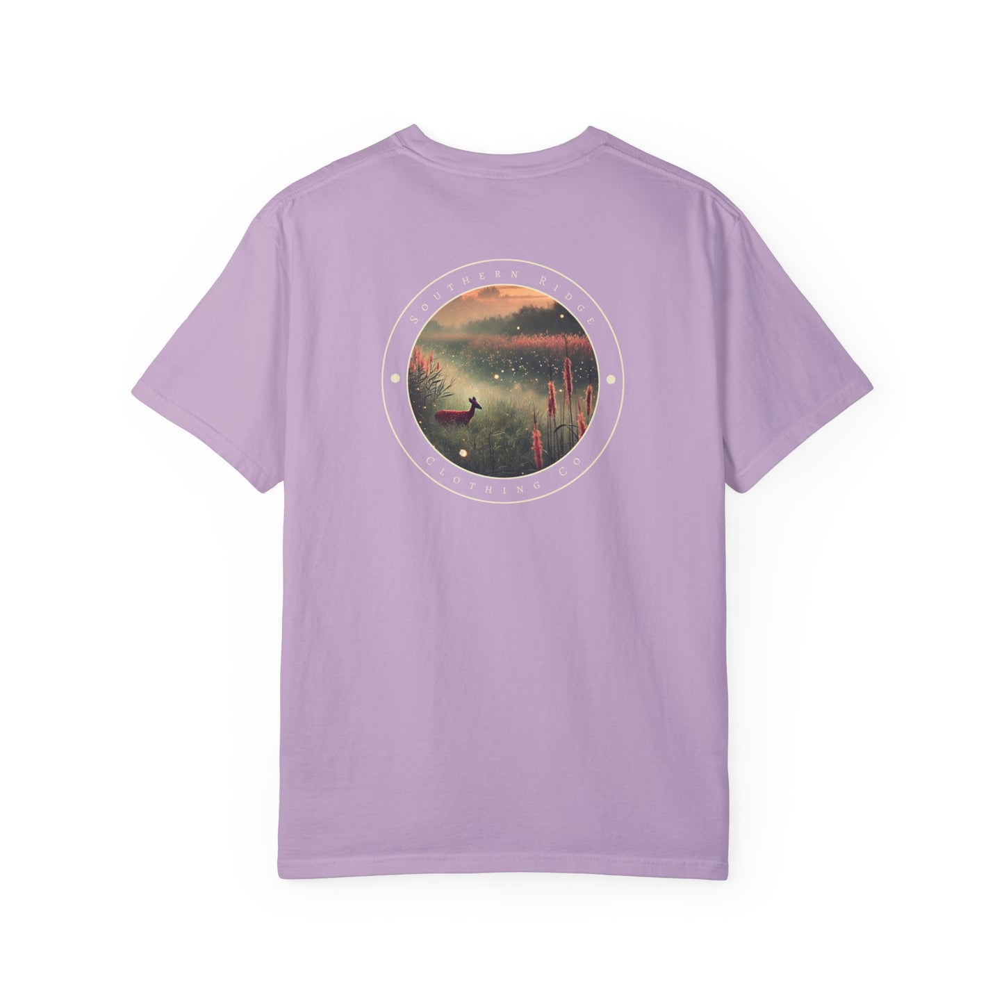 Adult Short Sleeve Tee Marshland Deer In Grassy Reeds