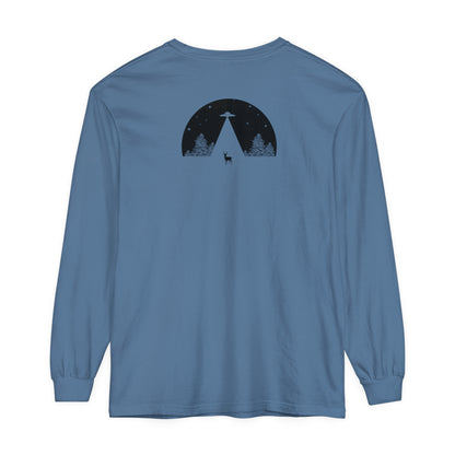 Adult Long Sleeve Tee UFO In The Woods Tee