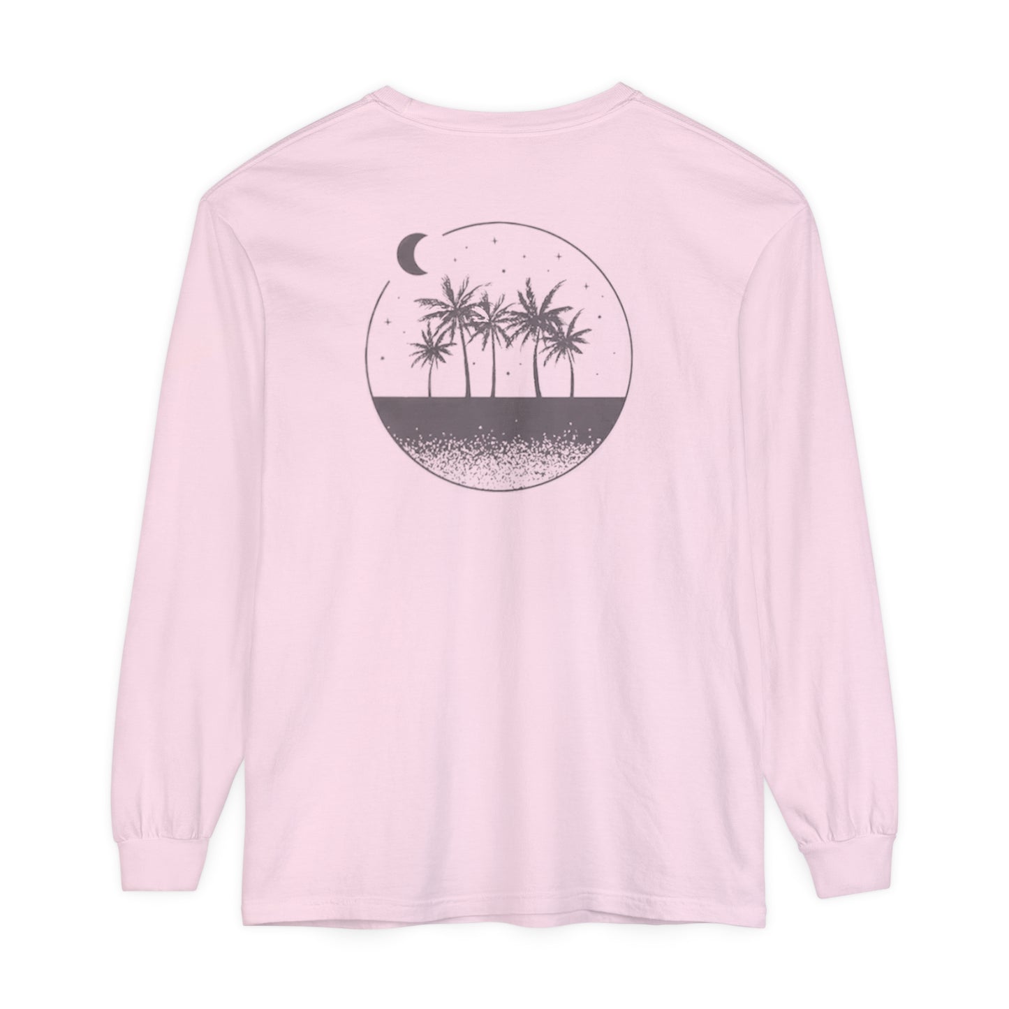 Adult Long Sleeve Tee Sand Moon Stars