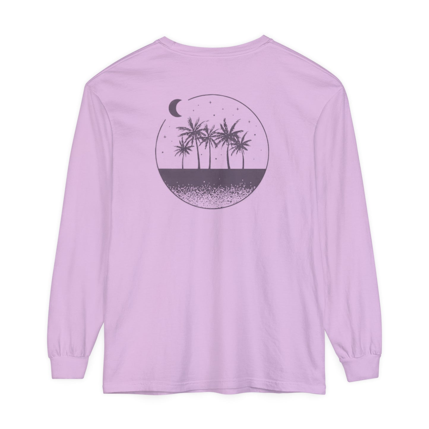 Adult Long Sleeve Tee Sand Moon Stars