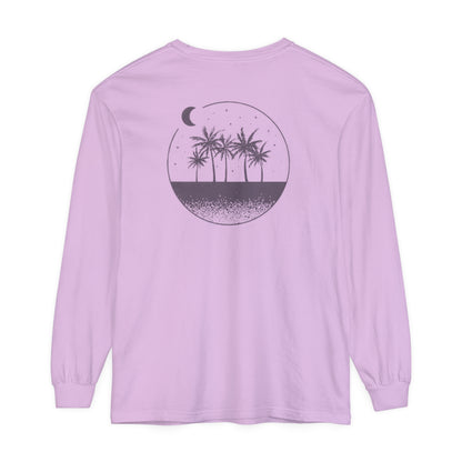 Adult Long Sleeve Tee Sand Moon Stars