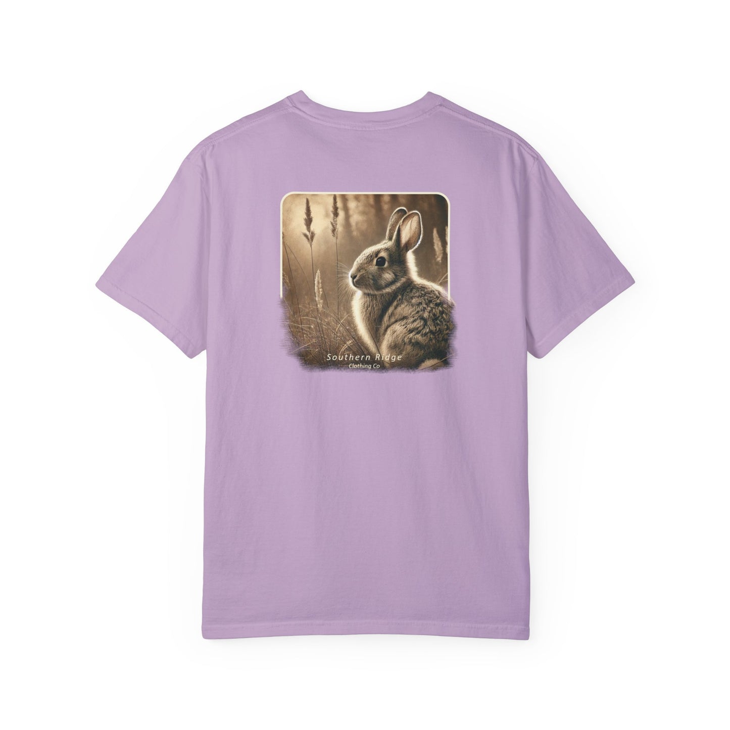 Adult Short Sleeve Tee Eastern Cottontail Rabbit In A Peaceful Field