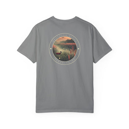 Adult Short Sleeve Tee Marshland Deer In Grassy Reeds