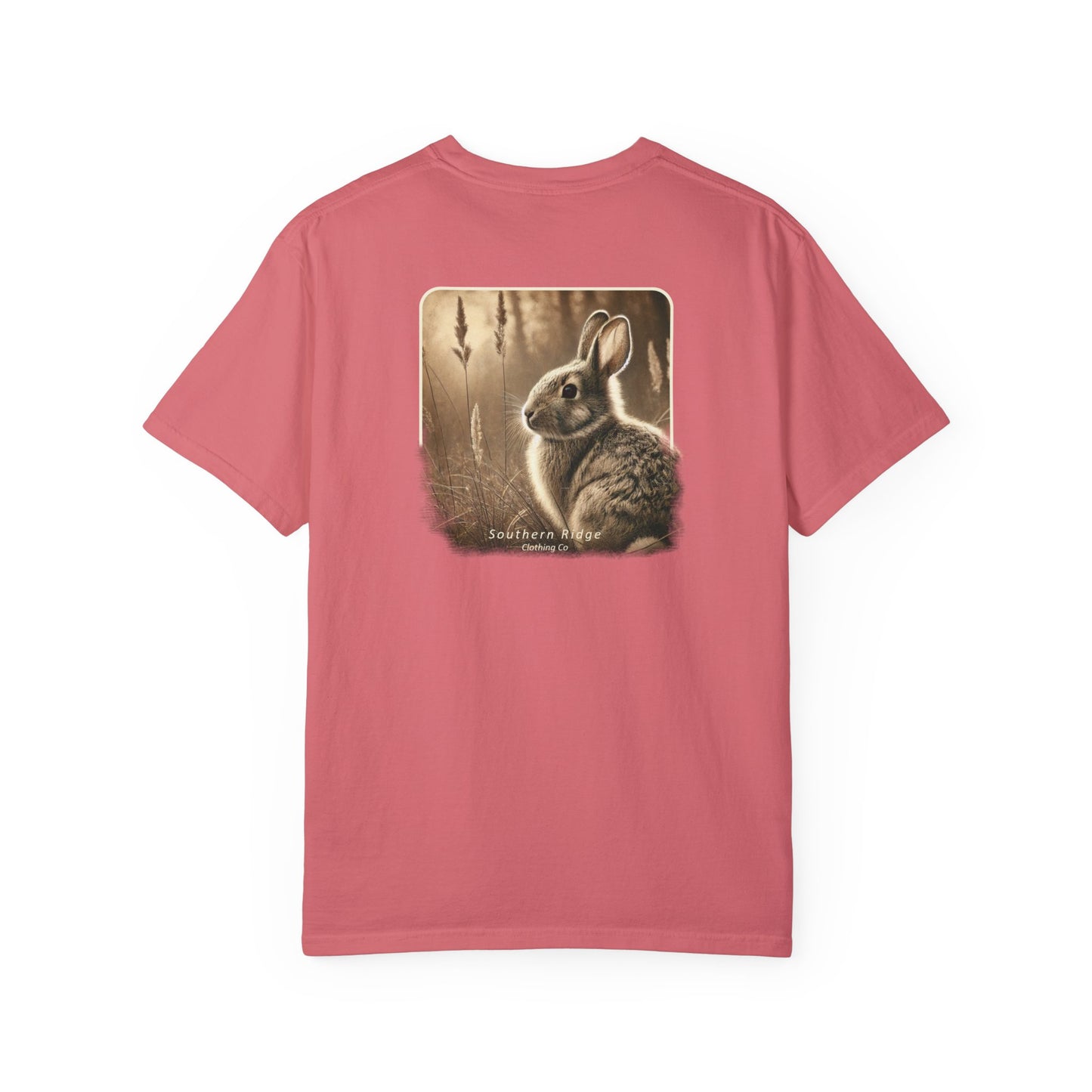 Adult Short Sleeve Tee Eastern Cottontail Rabbit In A Peaceful Field