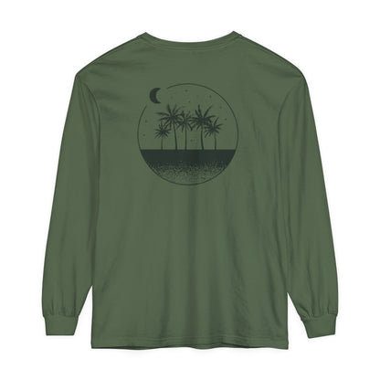 Adult Long Sleeve Tee Sand Moon Stars