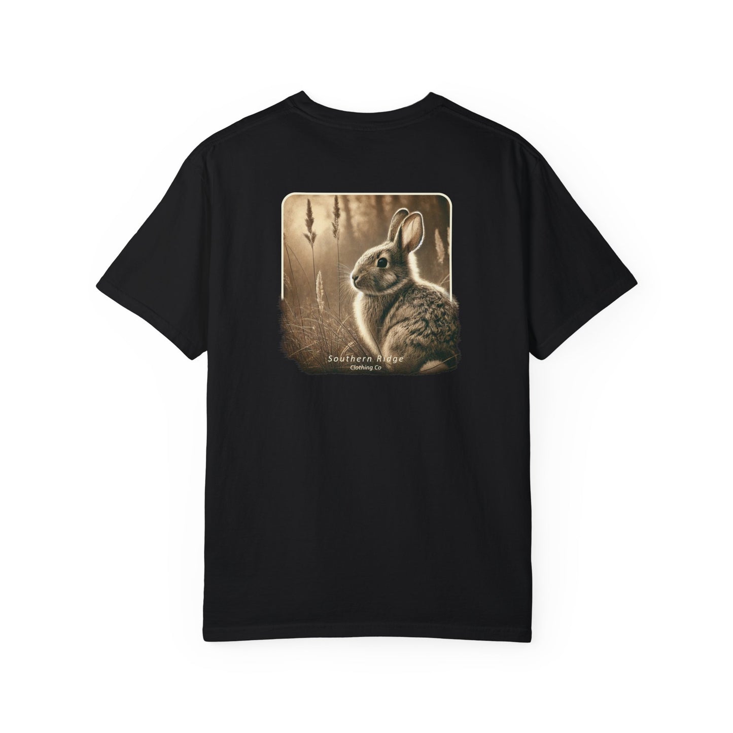 Adult Short Sleeve Tee Eastern Cottontail Rabbit In A Peaceful Field