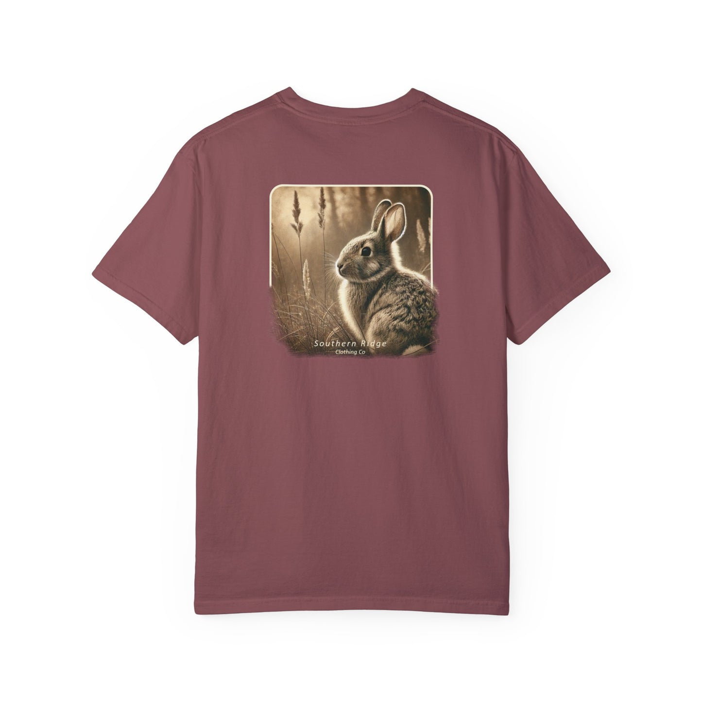 Adult Short Sleeve Tee Eastern Cottontail Rabbit In A Peaceful Field