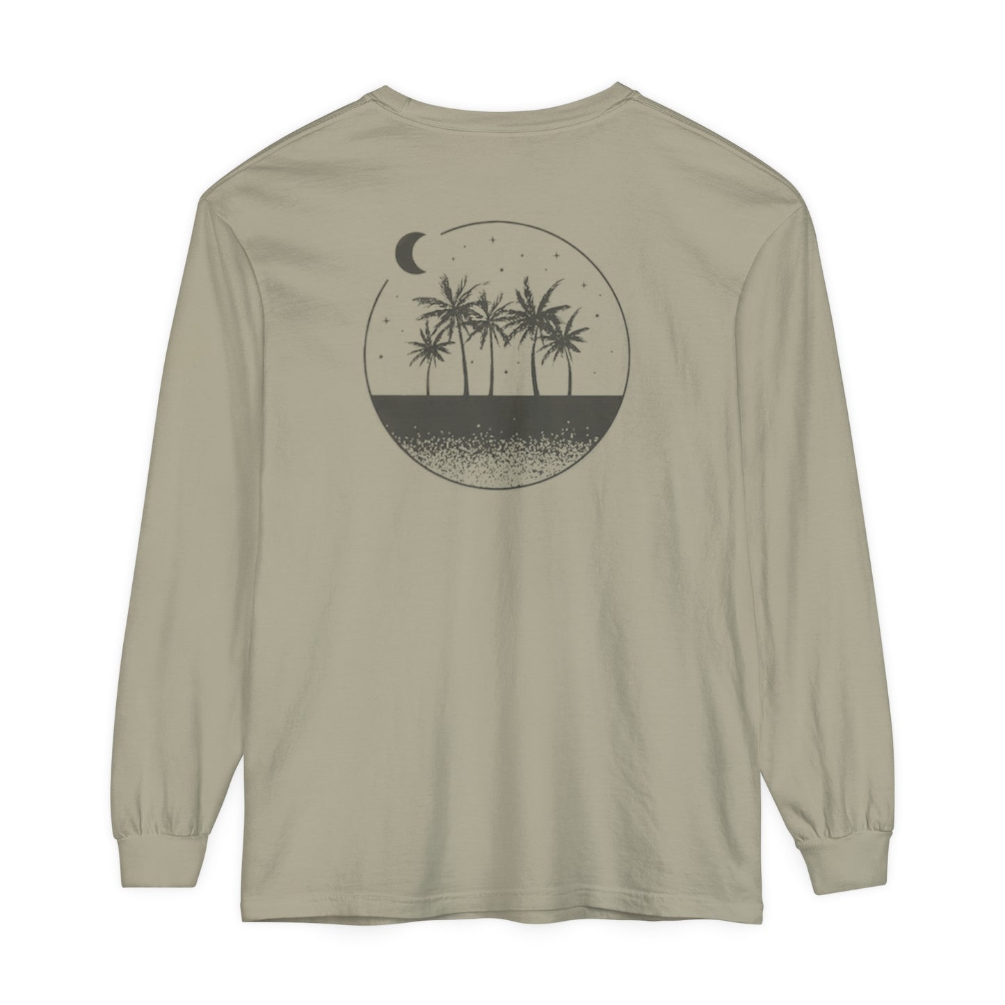 Adult Long Sleeve Tee Sand Moon Stars