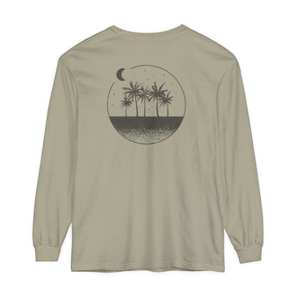 Adult Long Sleeve Tee Sand Moon Stars