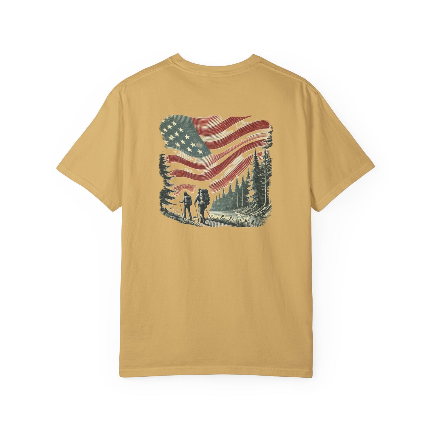 Adult Short Sleeve Tee Forest Hiking Patriot