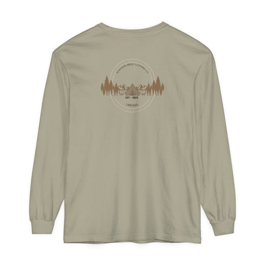 Adult Long Sleeve Tee Camping In The Woods by Southern Ridge Clothing Co