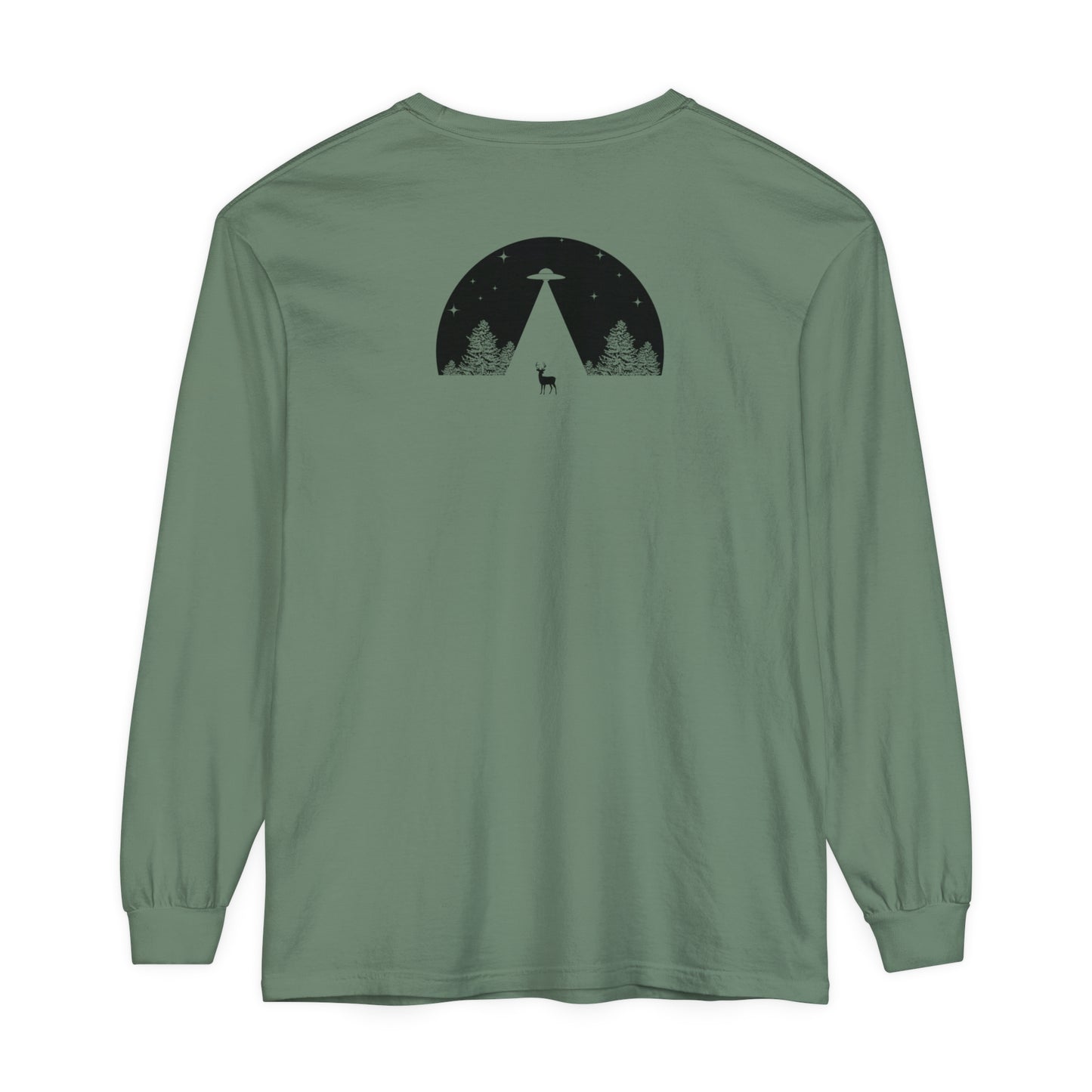 Adult Long Sleeve Tee UFO In The Woods Tee